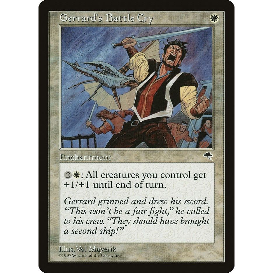 Image for Gerrard's Battle Cry (21) (TMP) - Magic: The Gathering