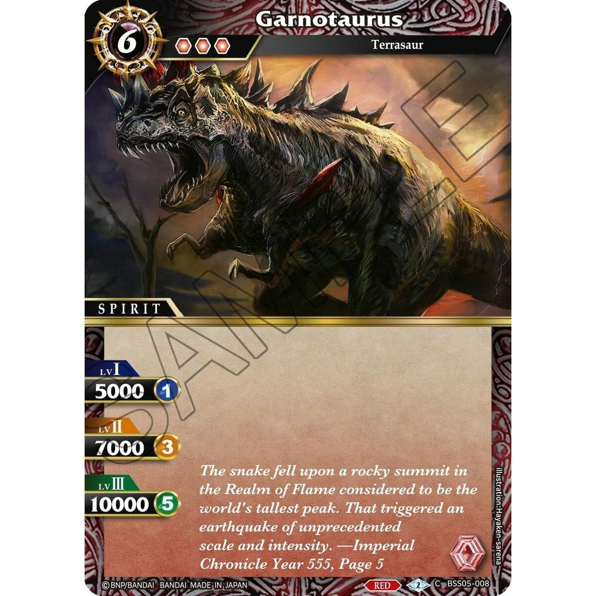 Image for Garnotaurus (BSS05-008) (BSS05) - Battle Spirits Saga