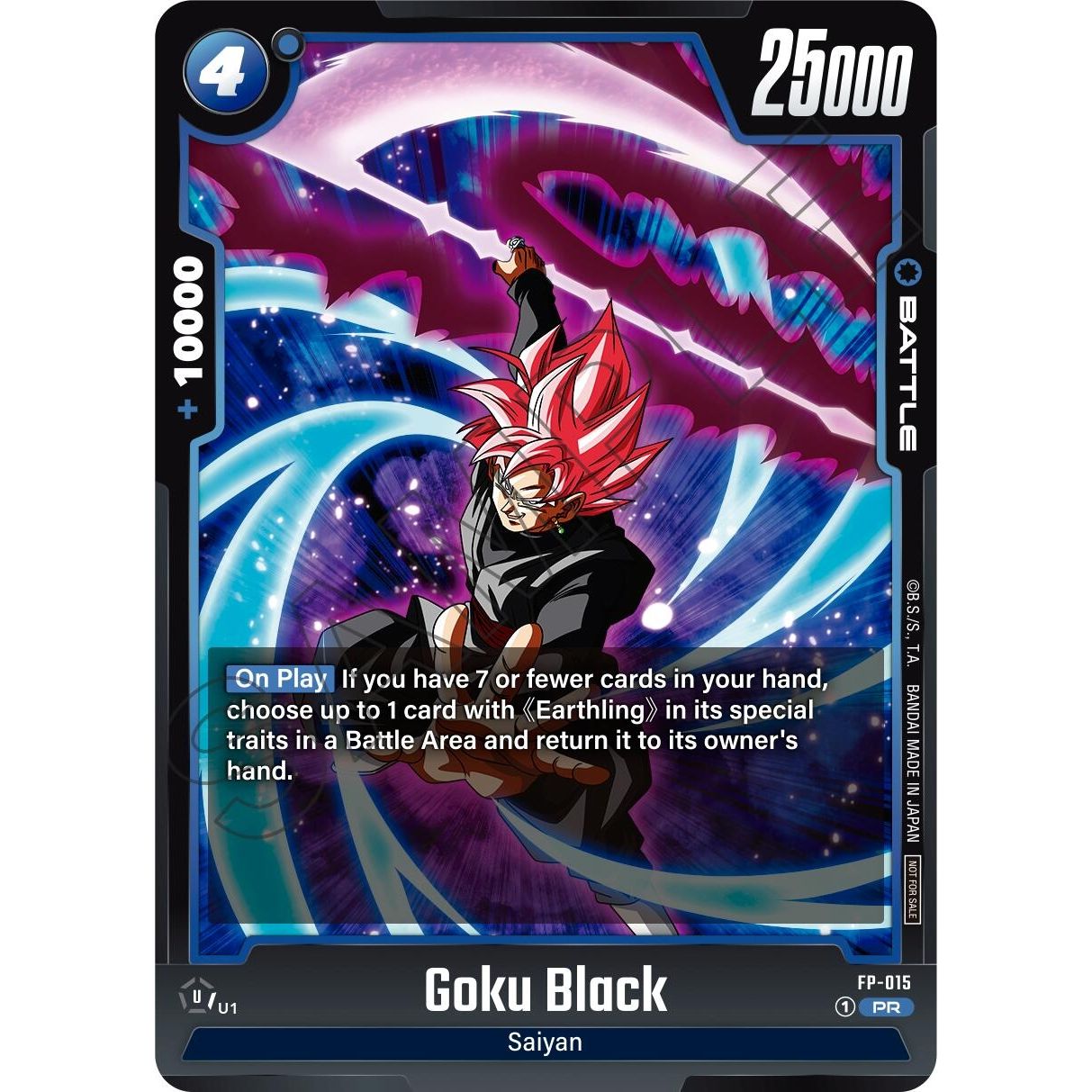 Image for Goku Black - FP-015 (FP-015) (DBSFW_PR) - Dragon Ball Super: Fusion World