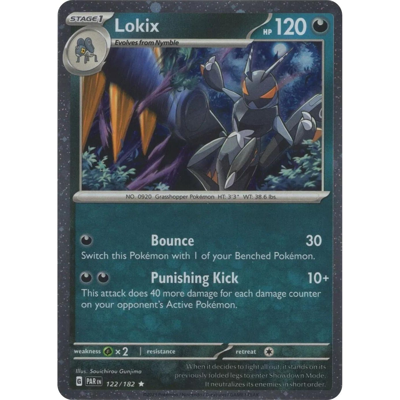Image for Lokix - 122/182 (Cosmos Holo) (122/182) (MCAP) - Pokemon