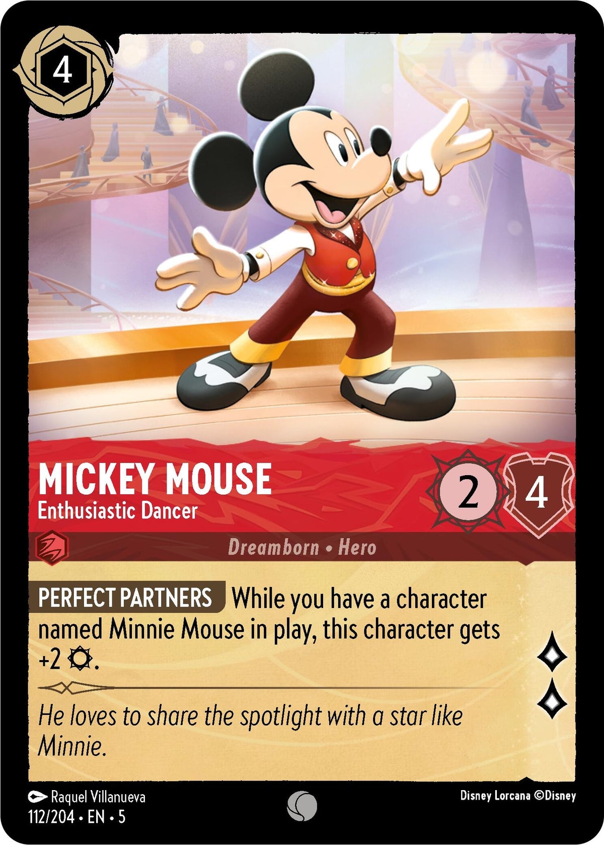 Image for Mickey Mouse - Enthusiastic Dancer (112/204) (5) - Disney Lorcana