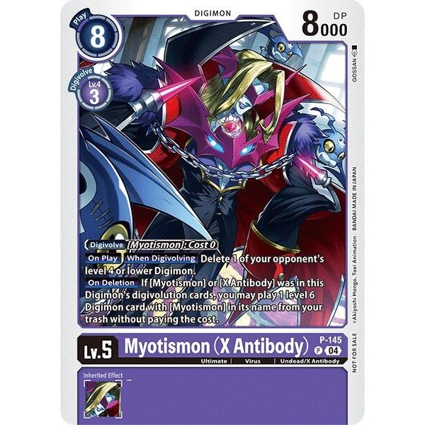 Image for Myotismon (X Antibody) - P-145 (Store Tournament 2024 Jul. - Sep. Participation Pack) (P-145 P) (D-PR) - Digimon Card Game