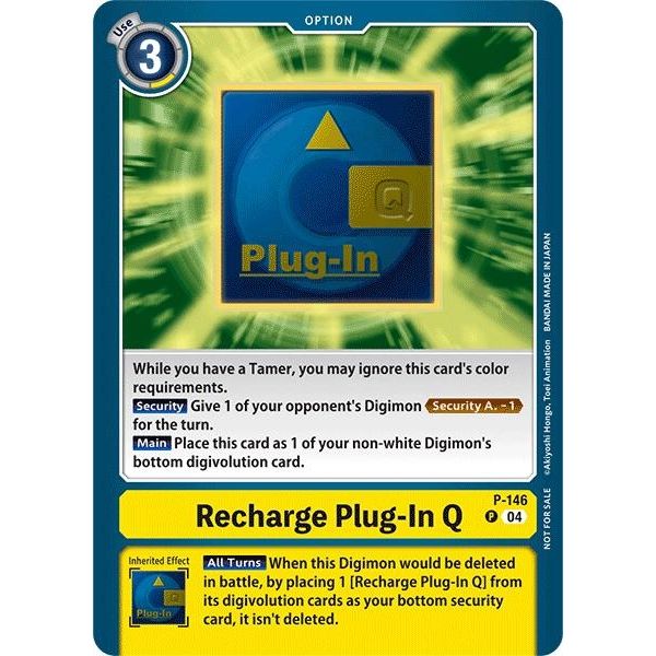 Image for Recharge Plug-In Q - P-146 (Store Tournament 2024 Jul. - Sep. Participation Pack) (P-146 P) (D-PR) - Digimon Card Game
