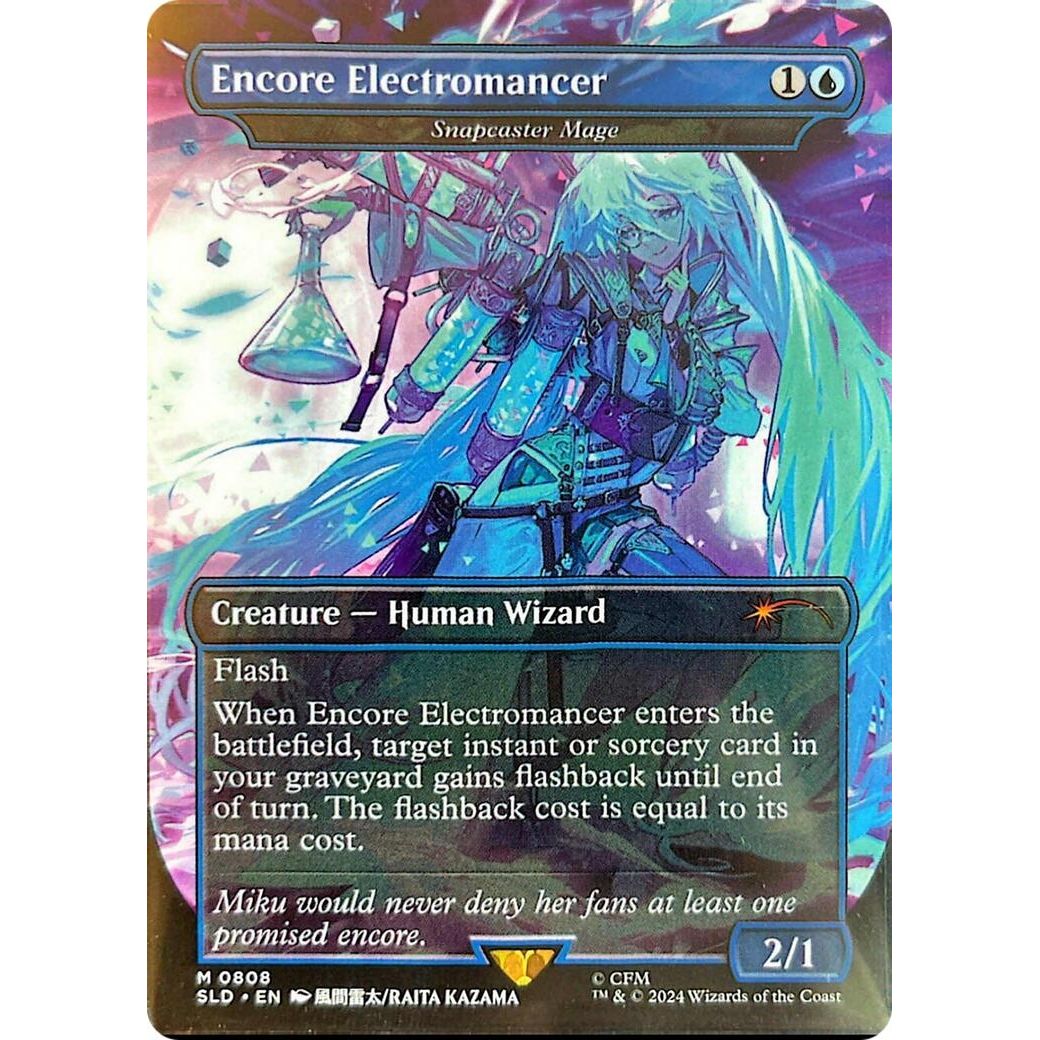 Image for Encore Electromancer - Snapcaster Mage (Rainbow Foil) (808) (SLD) - Magic: The Gathering