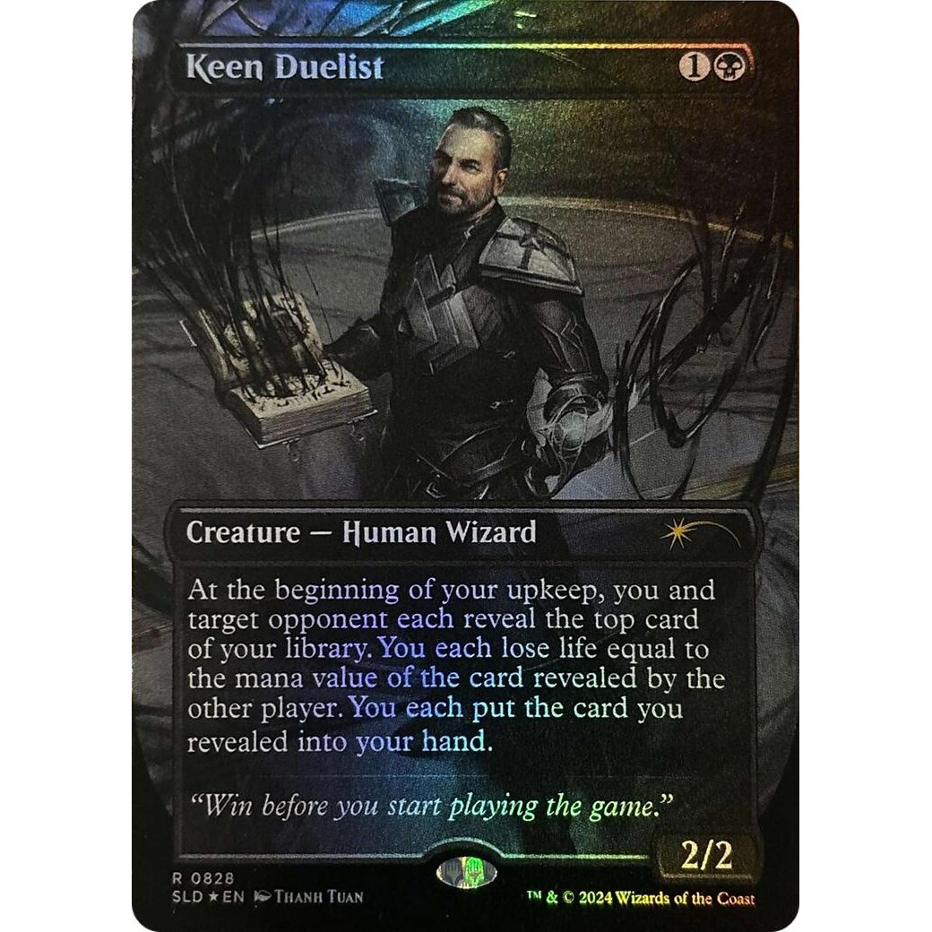 Image for Keen Duelist (Rainbow Foil) (828) (SLD) - Magic: The Gathering