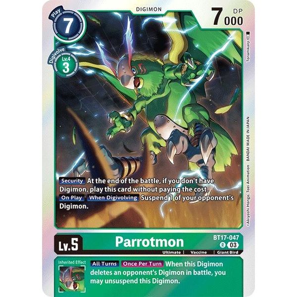 Image for Parrotmon (BT17-047 R) (BT17) - Digimon Card Game