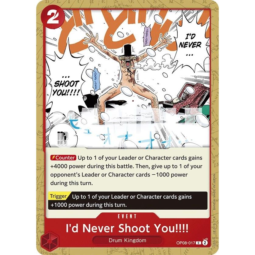 Image for I'd Never Shoot You!!!! (OP08-017) (OP08) - One Piece Card Game