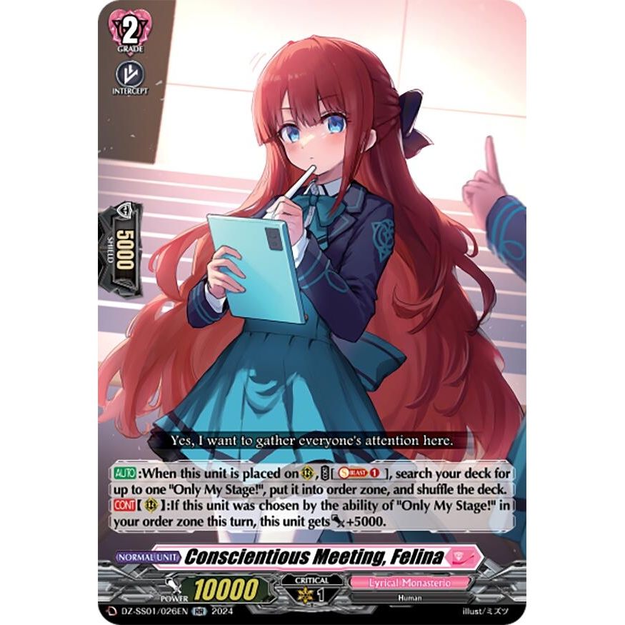 Image for Conscientious Meeting, Felina (DZ-SS01/026EN) (DZ-SS01) - Cardfight Vanguard