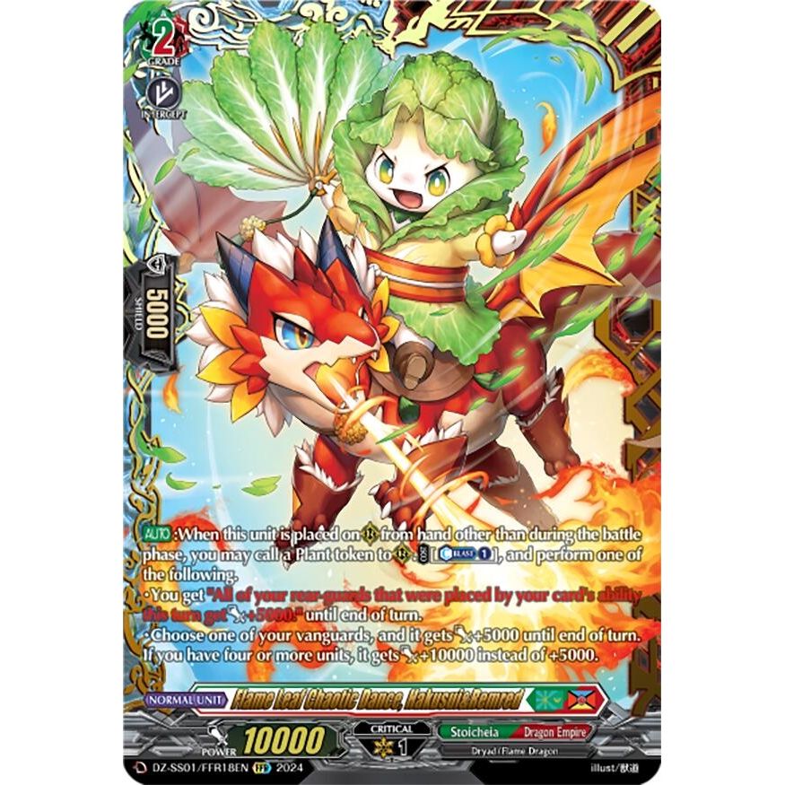 Image for Flame Leaf Chaotic Dance, Hakusui&Remred (FFR) (DZ-SS01/FFR18EN) (DZ-SS01) - Cardfight Vanguard
