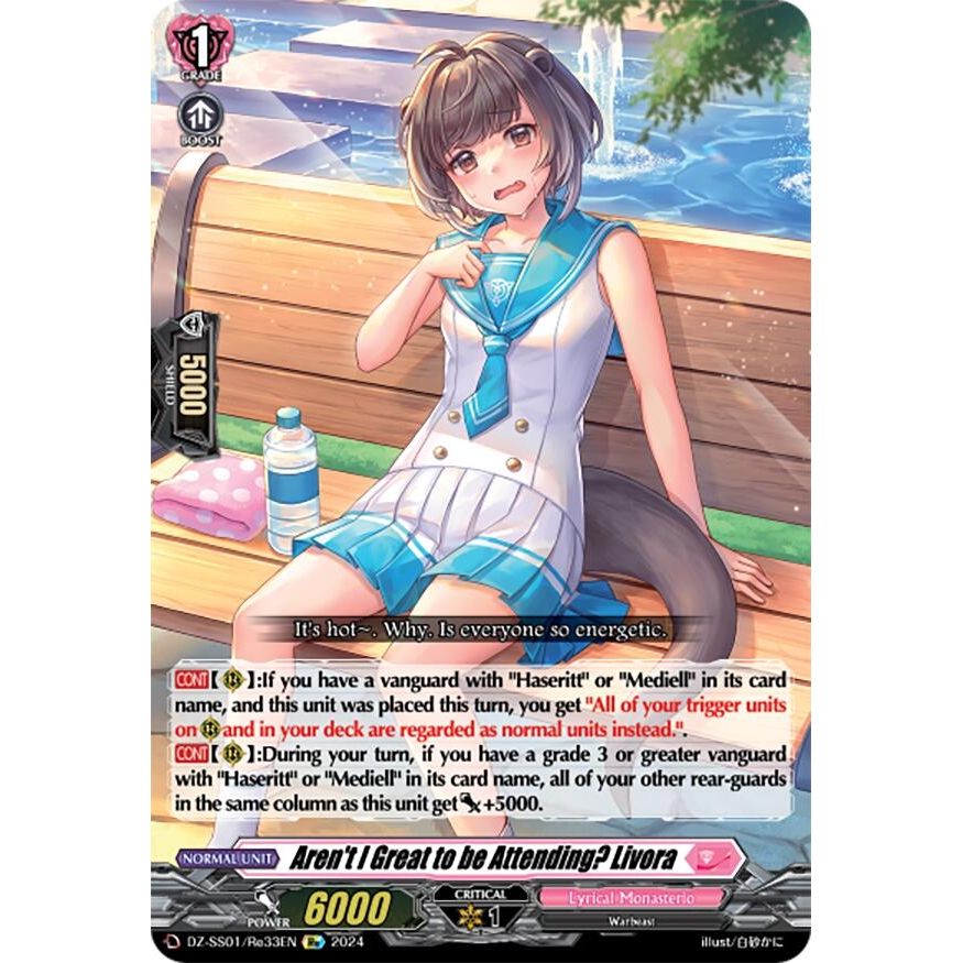 Image for Aren't I Great to be Attending? Livora (DZ-SS01/Re33EN) (DZ-SS01) - Cardfight Vanguard