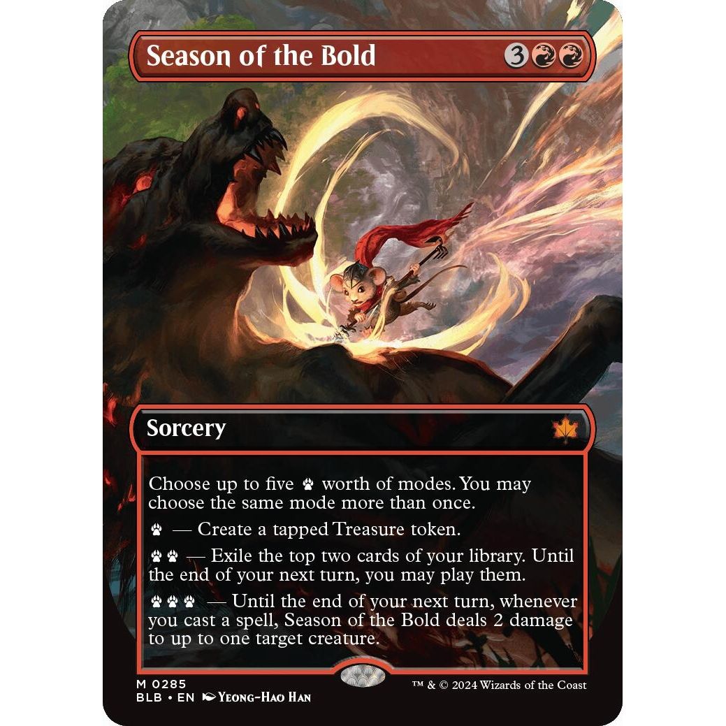 Image for Season of the Bold (Borderless) (285) (BLB) - Magic: The Gathering