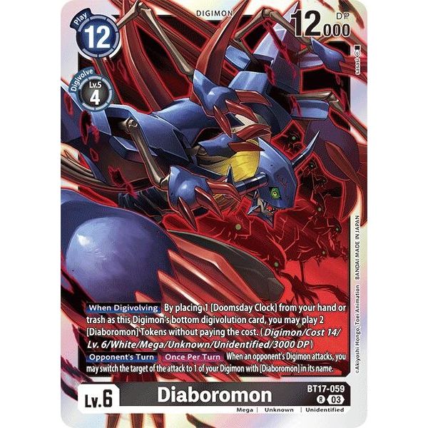 Image for Diaboromon (BT17-059 R) (BT17) - Digimon Card Game