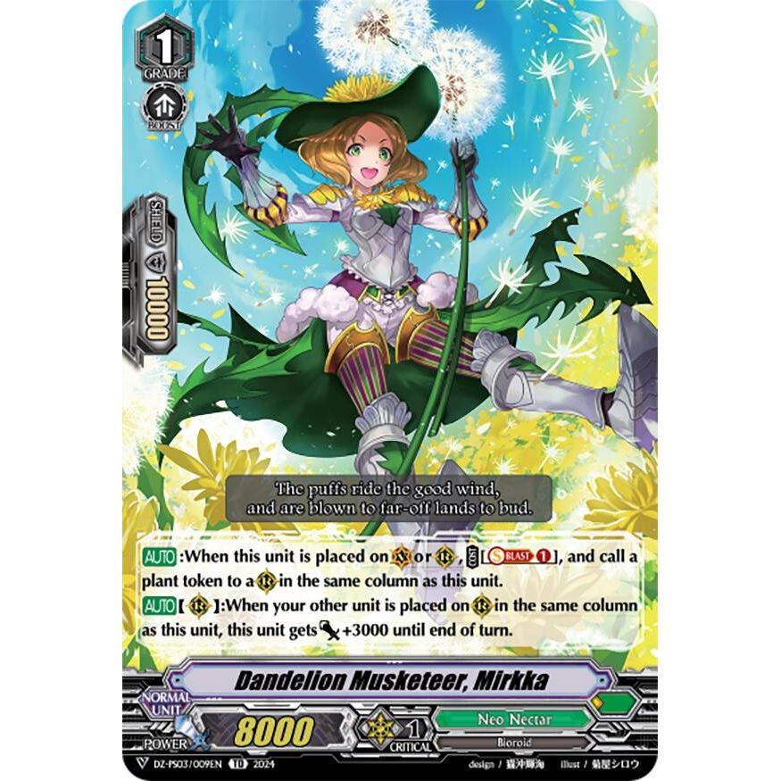 Image for Dandelion Musketeer, Mirkka (DZ-PS03/009EN) (DZ-PS03) - Cardfight Vanguard