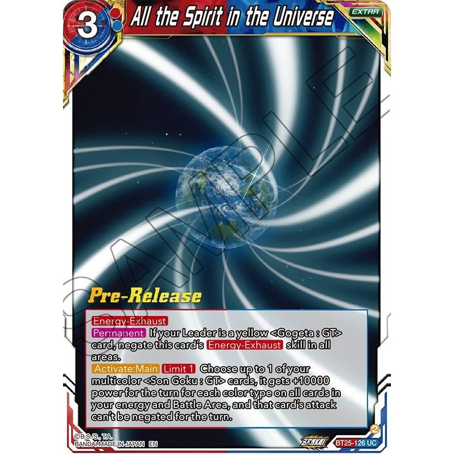 Image for All the Spirit in the Universe (BT25-126) (BT25_PR) - Dragon Ball Super: Masters