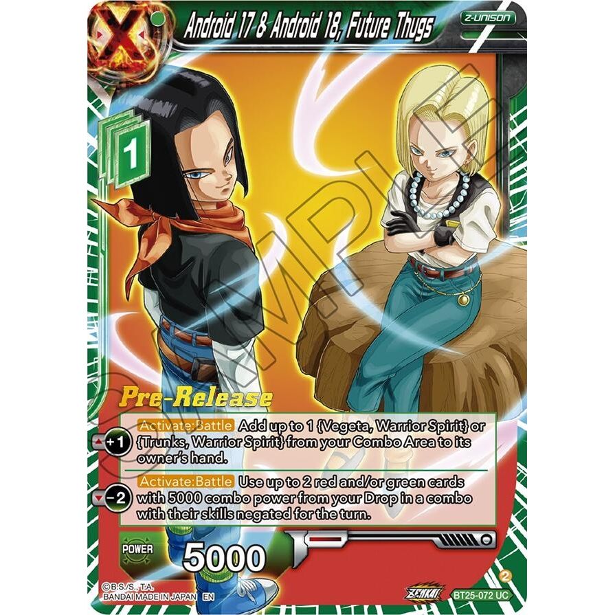 Image for Android 17 & Android 18, Future Thugs (BT25-072) (BT25_PR) - Dragon Ball Super: Masters