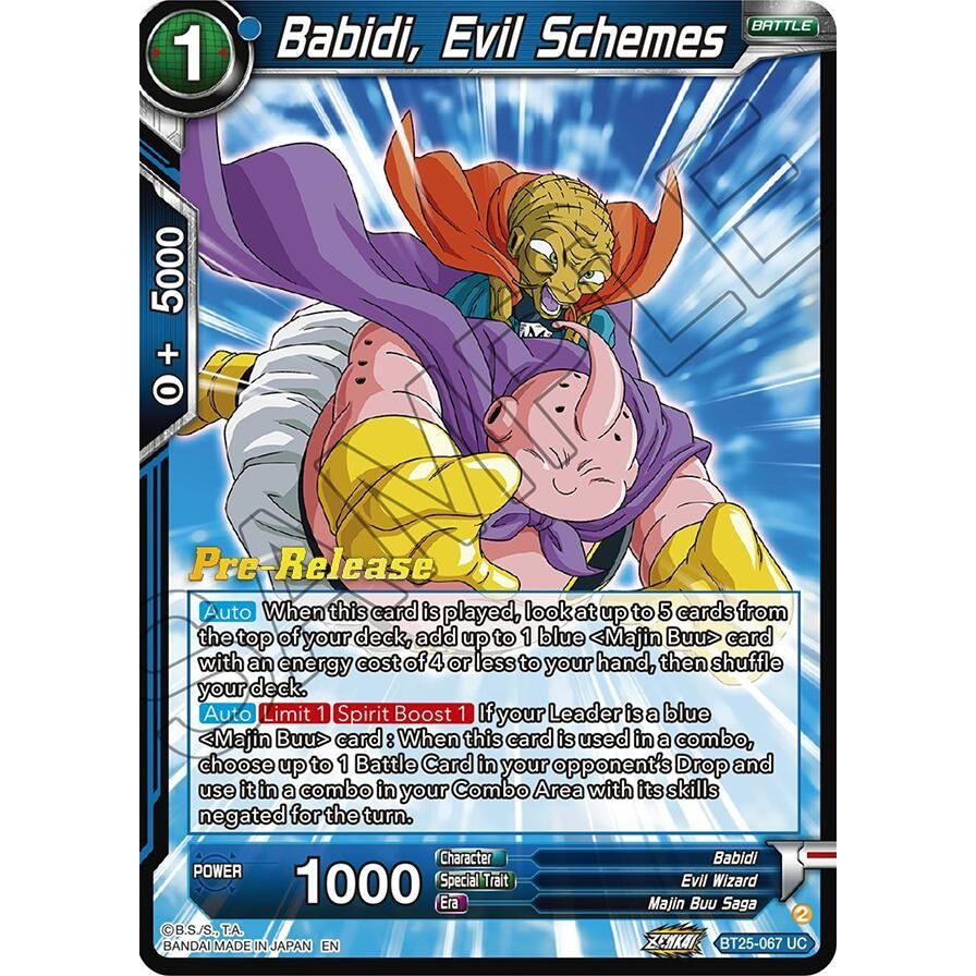 Image for Babidi, Evil Schemes (BT25-067) (BT25_PR) - Dragon Ball Super: Masters