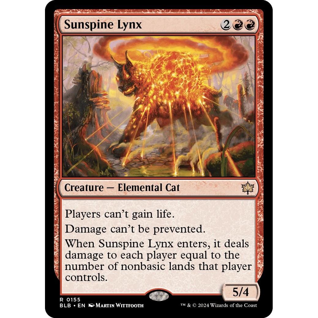 Image for Sunspine Lynx (155) (BLB) - Magic: The Gathering