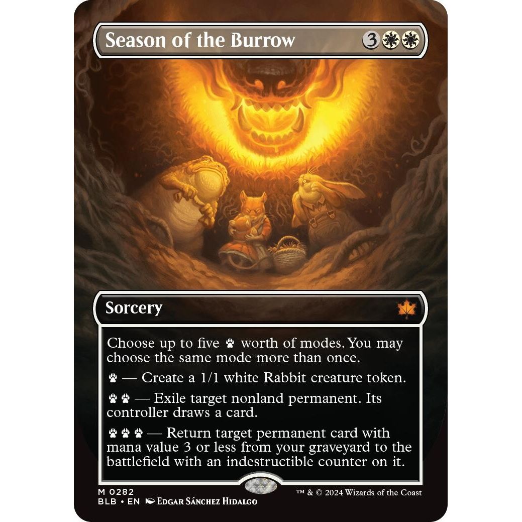 Image for Season of the Burrow (Borderless) (282) (BLB) - Magic: The Gathering