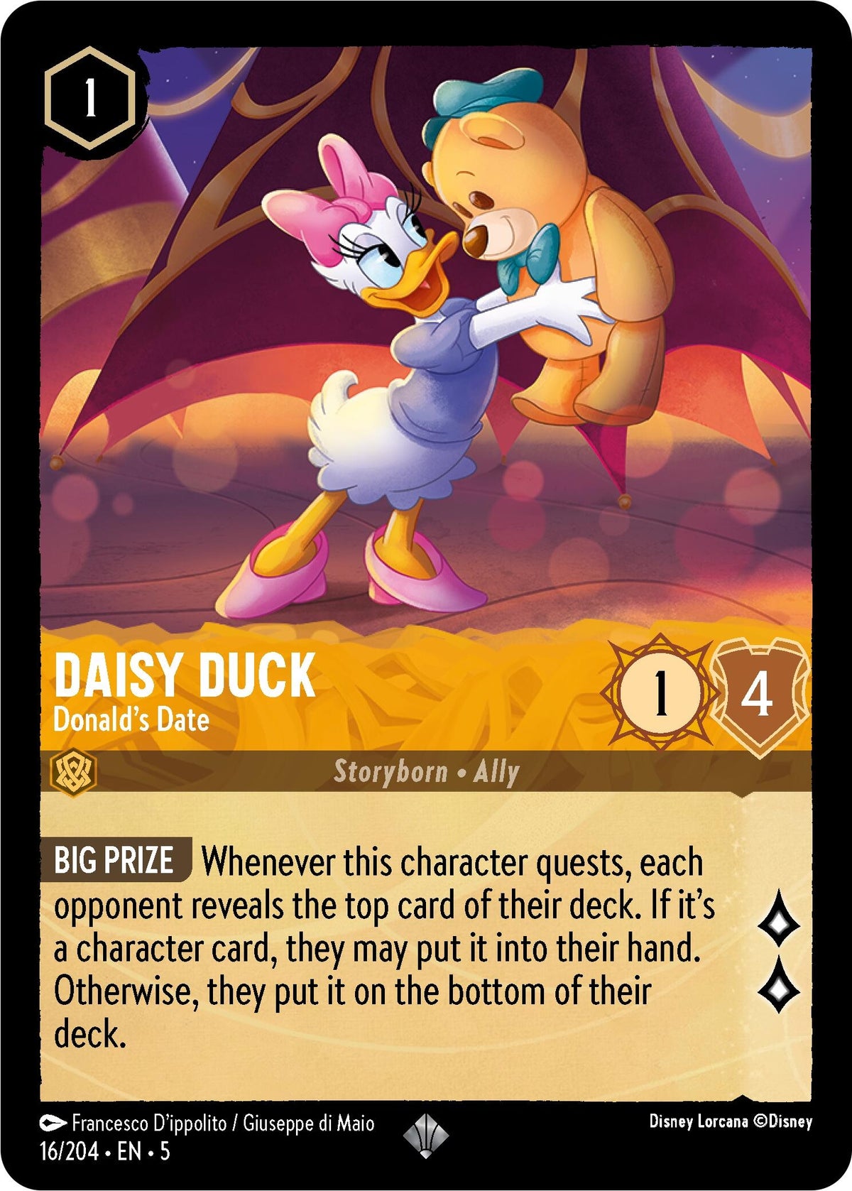 Image for Daisy Duck - Donald's Date (16/204) (5) - Disney Lorcana
