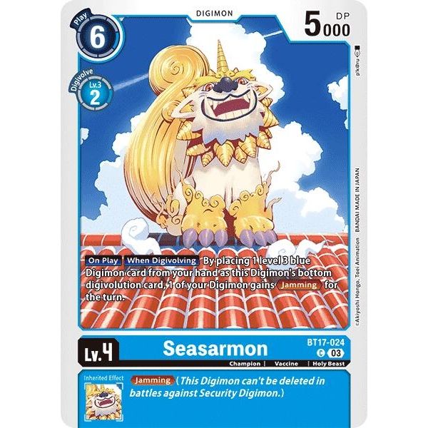 Image for Seasarmon (BT17-024 C) (BT17) - Digimon Card Game