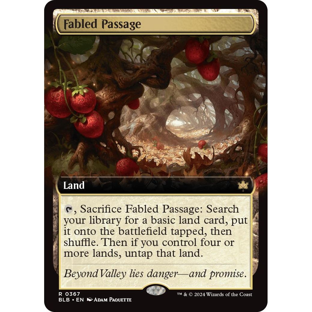 Image for Fabled Passage (Extended Art) (367) (BLB) - Magic: The Gathering