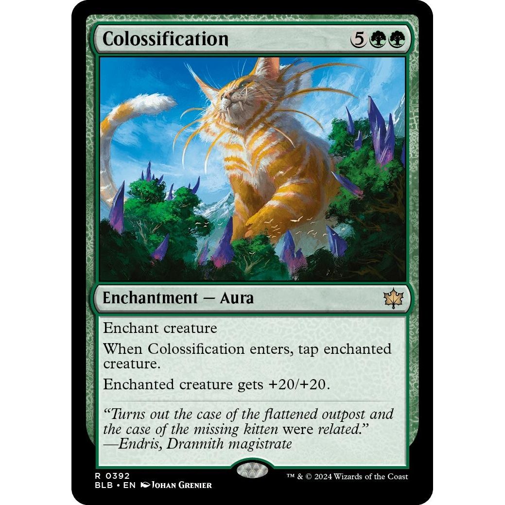 Image for Colossification (392) (BLB) - Magic: The Gathering