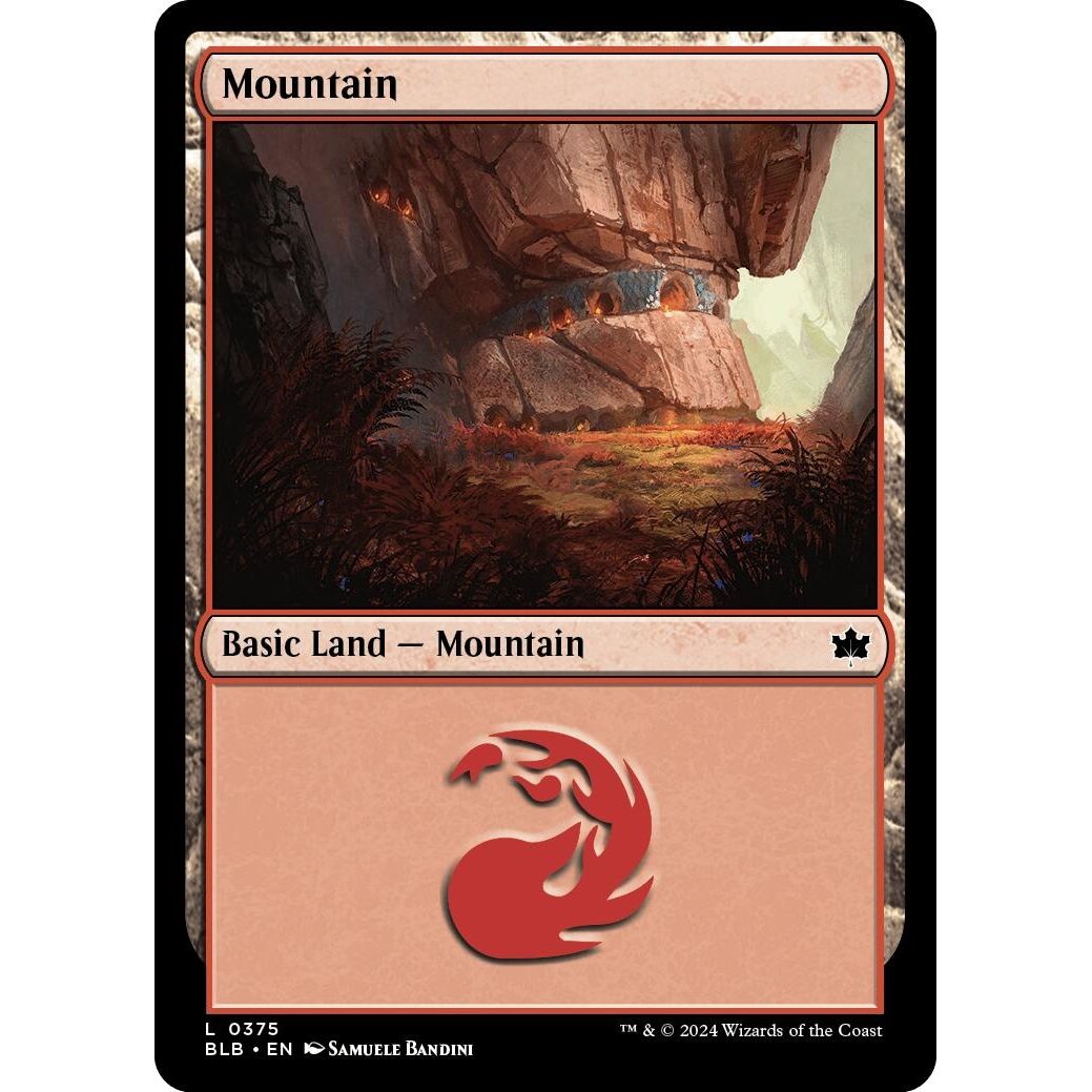 Image for Mountain (0375) (375) (BLB) - Magic: The Gathering