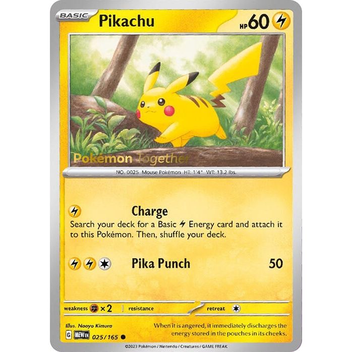Image for Pikachu - 025/165 (Pokemon Together) (025/165) (MCAP) - Pokemon