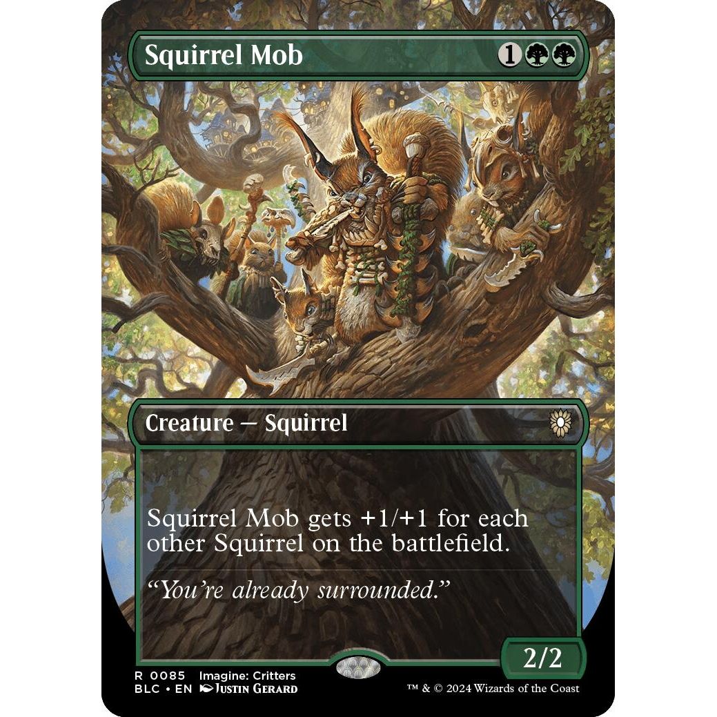 Image for Squirrel Mob (Borderless) (85) (BLC) - Magic: The Gathering