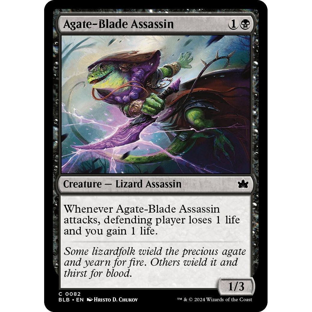 Image for Agate-Blade Assassin (82) (BLB) - Magic: The Gathering