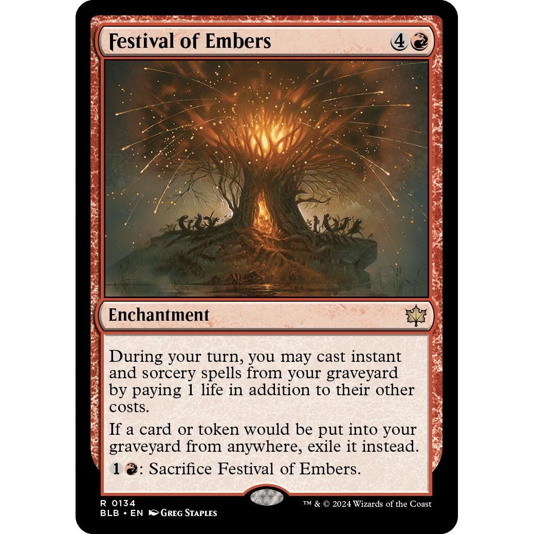 Image for Festival of Embers (134) (BLB) - Magic: The Gathering
