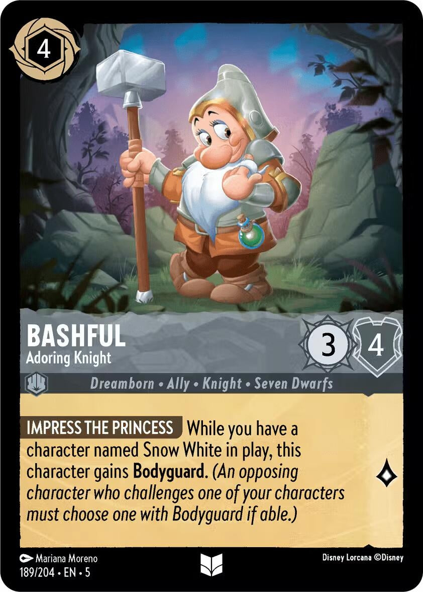 Image for Bashful - Adoring Knight (189/204) (5) - Disney Lorcana