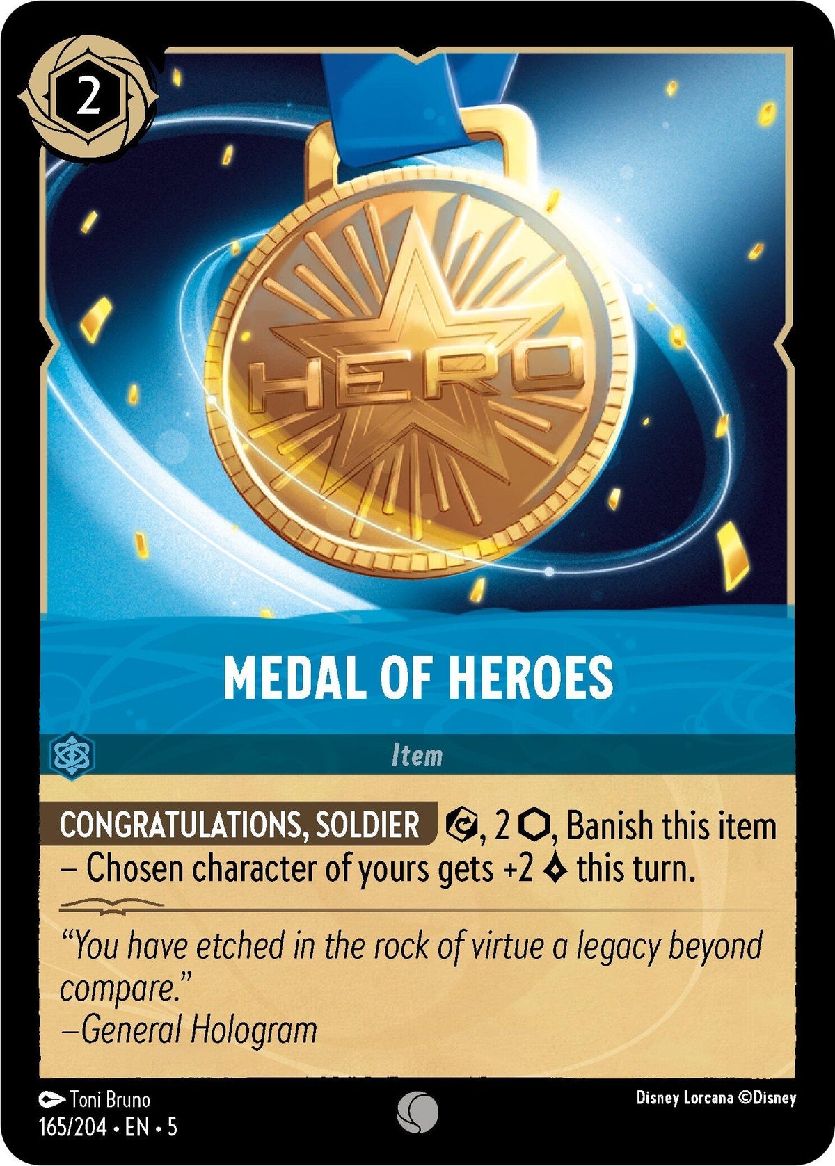 Image for Medal of Heroes (165/204) (5) - Disney Lorcana