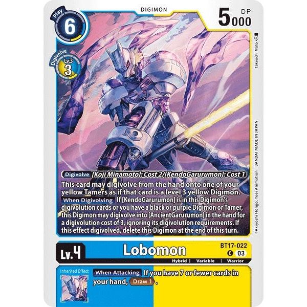 Image for Lobomon (BT17-022 C) (BT17) - Digimon Card Game
