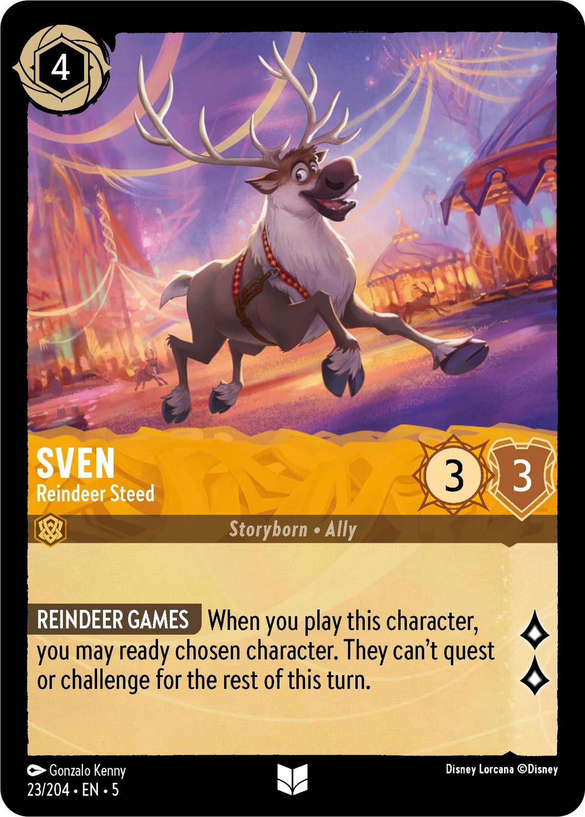 Image for Sven - Reindeer Steed (23/204) (5) - Disney Lorcana
