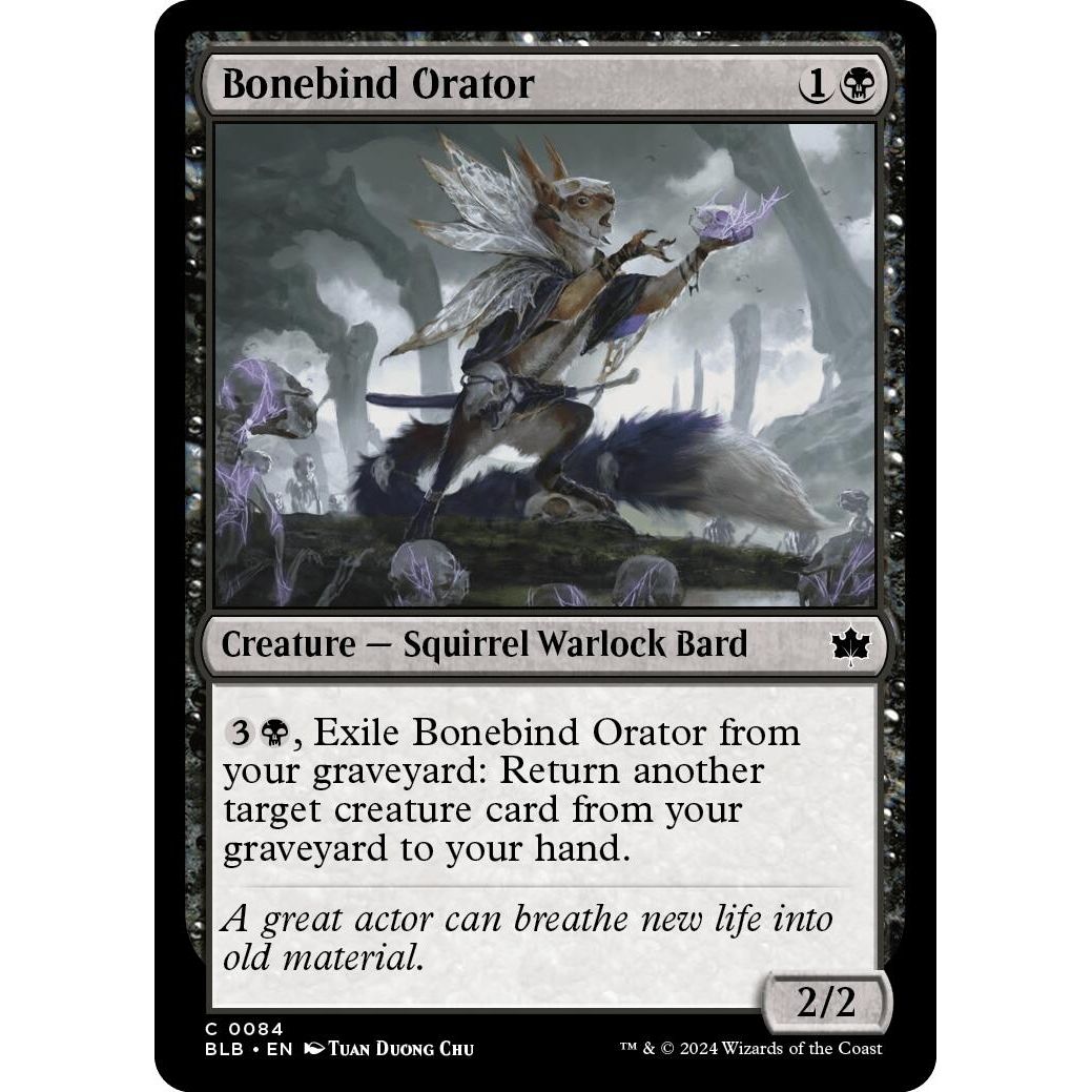 Image for Bonebind Orator (84) (BLB) - Magic: The Gathering