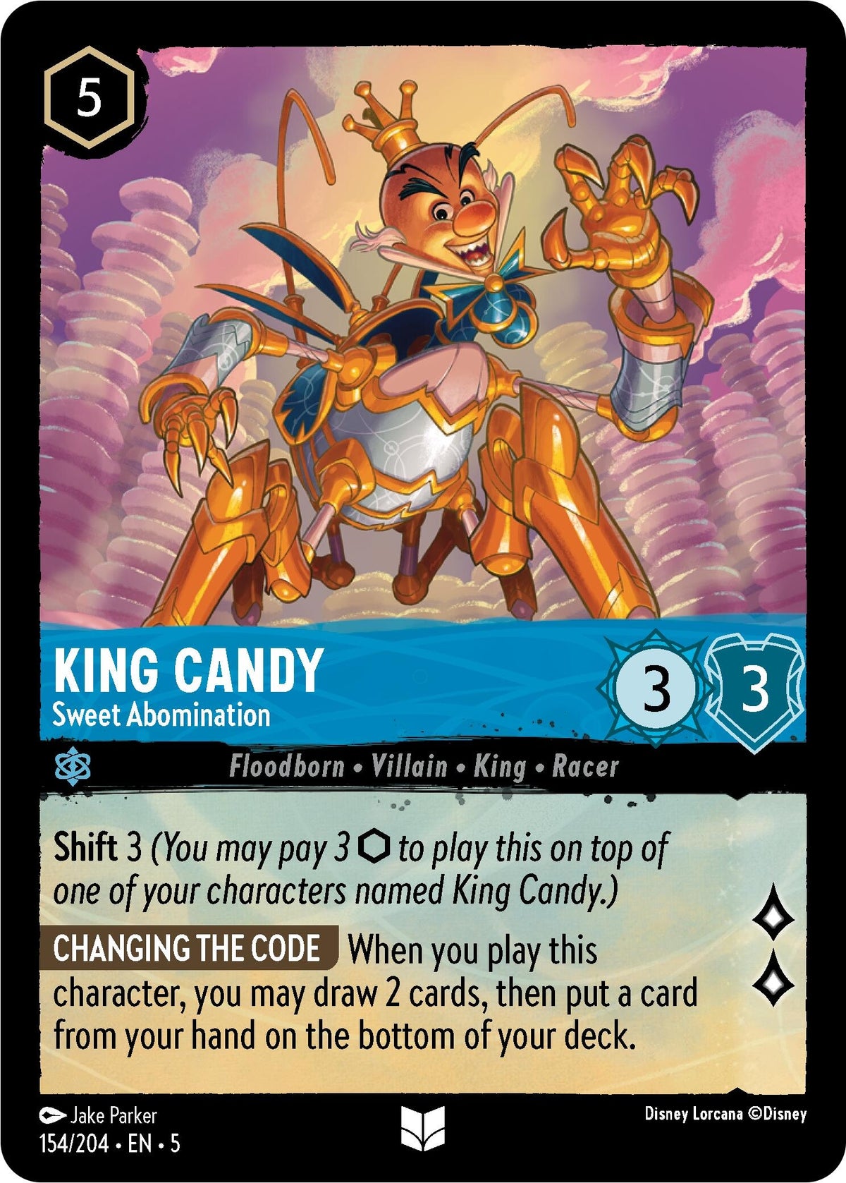 Image for King Candy - Sweet Abomination (154/204) (5) - Disney Lorcana