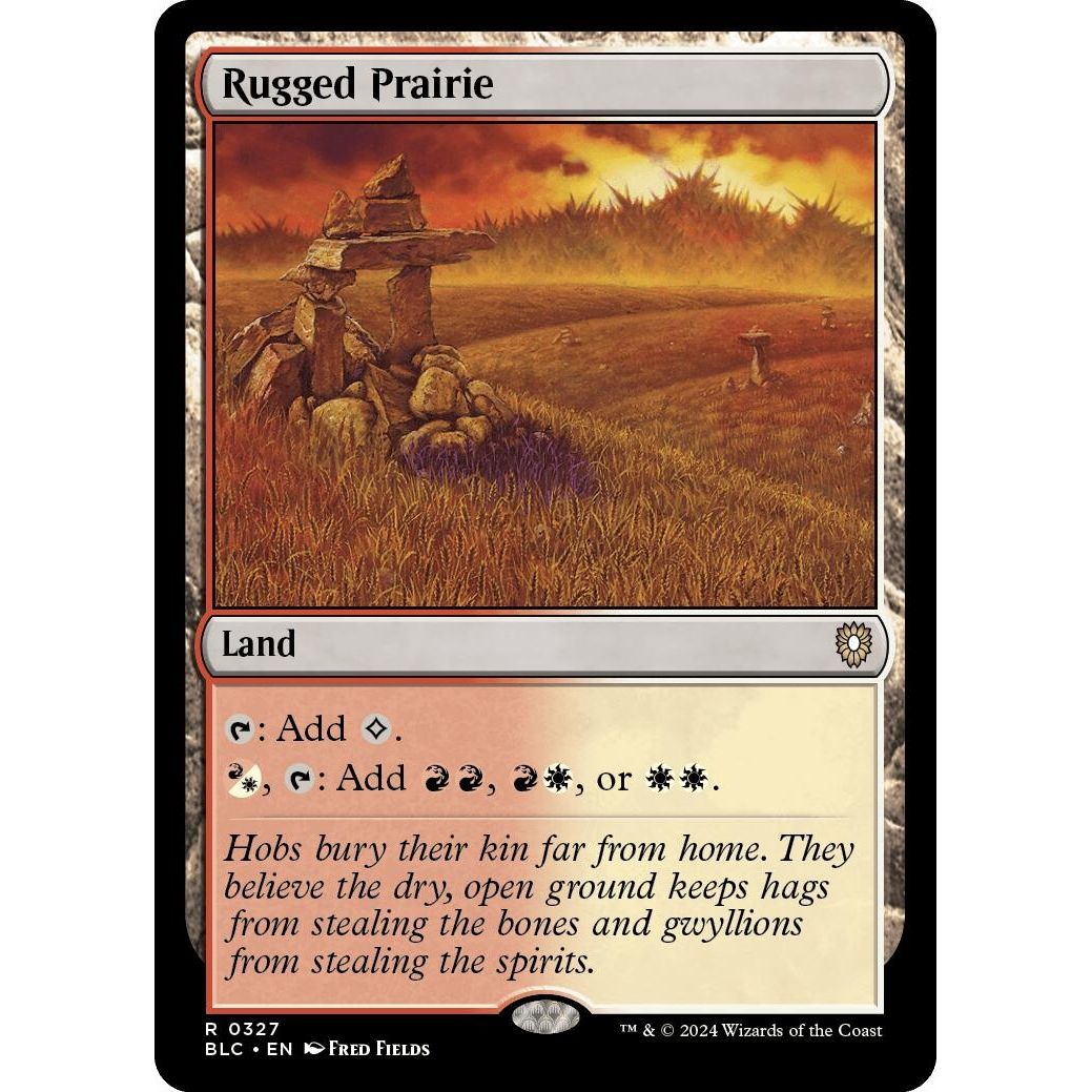Image for Rugged Prairie (327) (BLC) - Magic: The Gathering