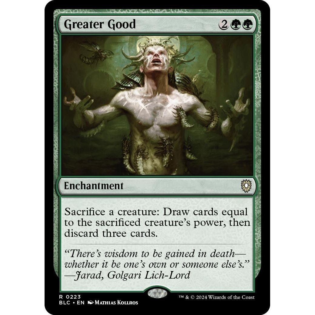 Image for Greater Good (223) (BLC) - Magic: The Gathering