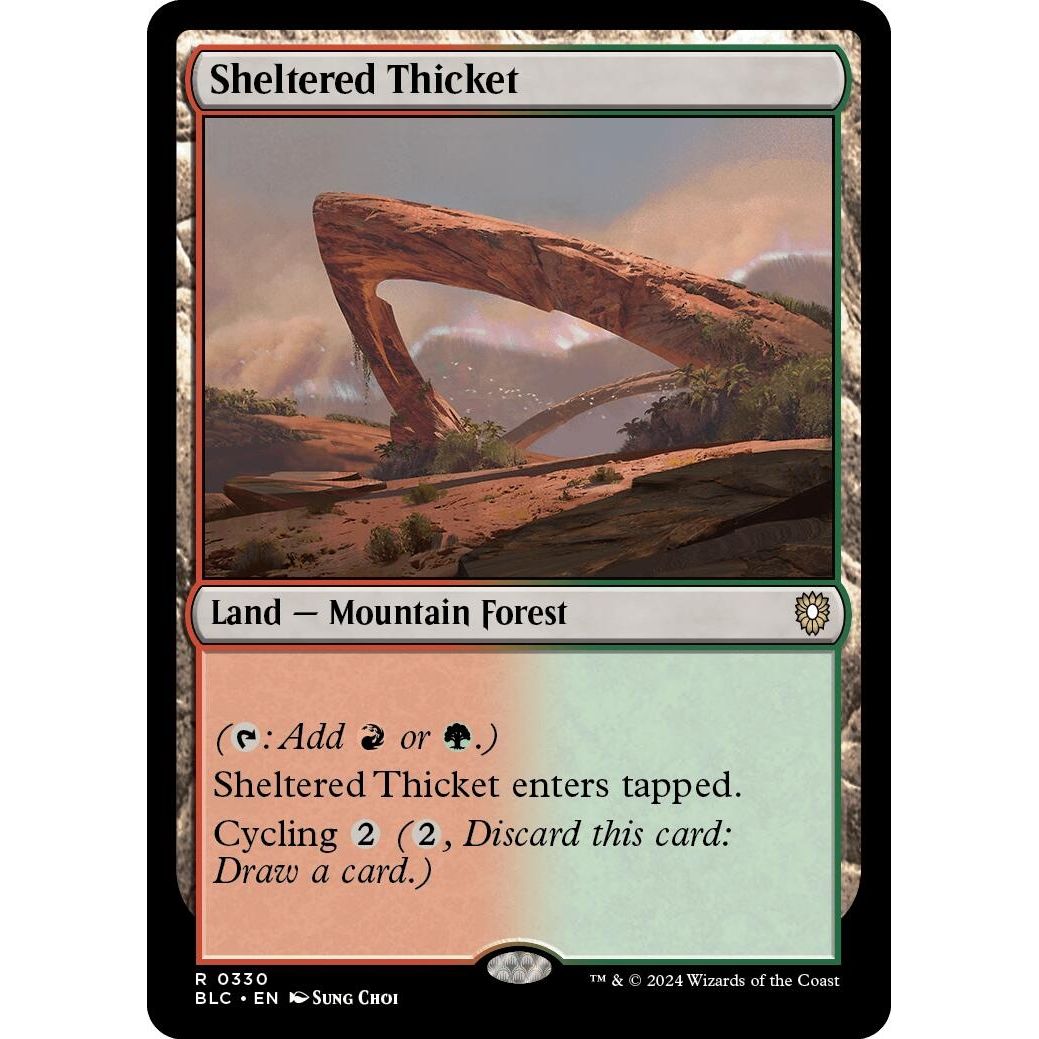 Image for Sheltered Thicket (330) (BLC) - Magic: The Gathering