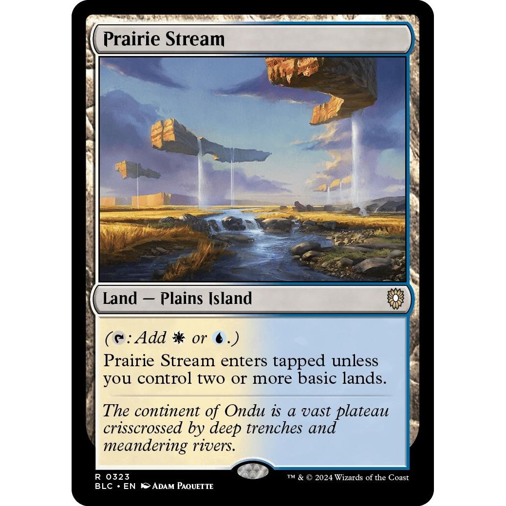 Image for Prairie Stream (323) (BLC) - Magic: The Gathering