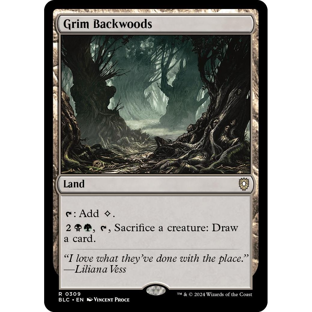 Image for Grim Backwoods (309) (BLC) - Magic: The Gathering