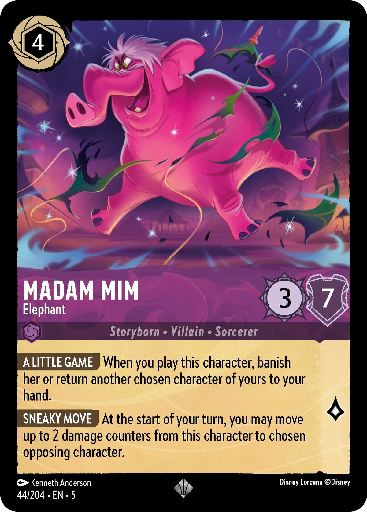 Image for Madam Mim - Elephant (44/204) (5) - Disney Lorcana