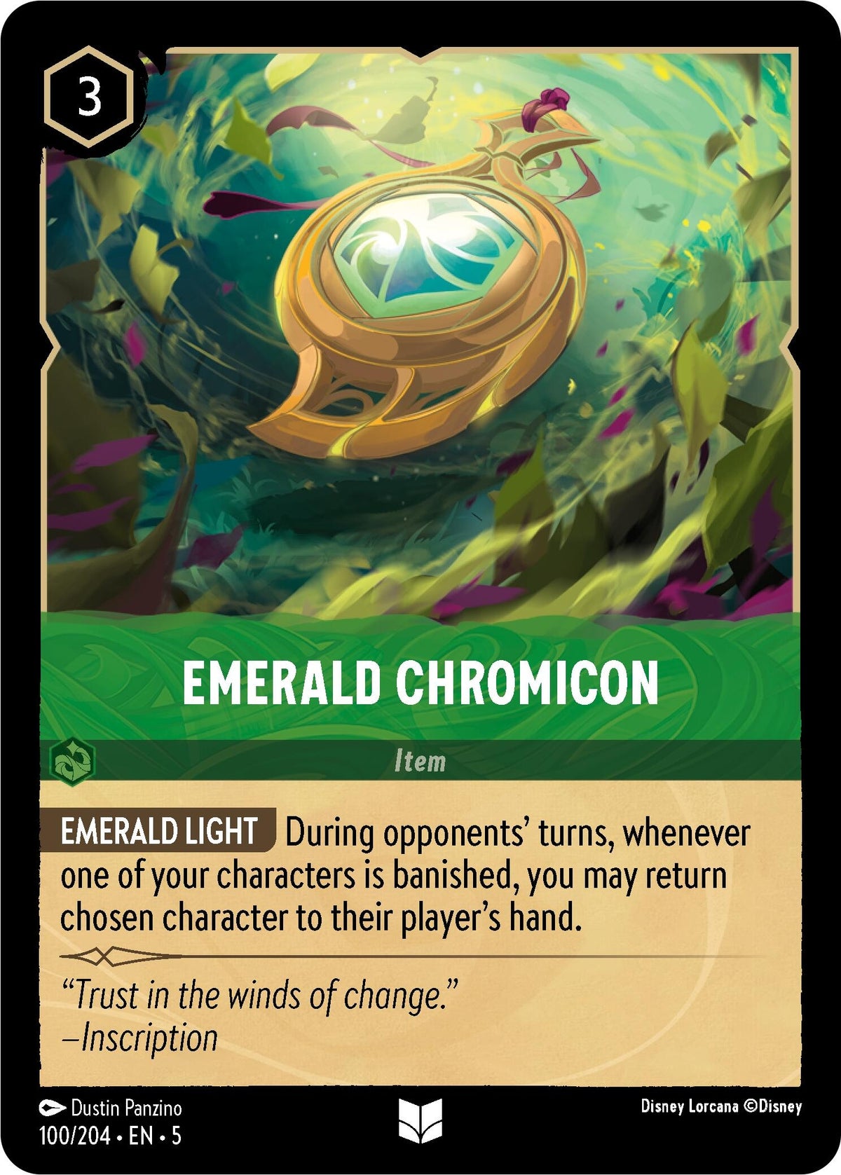 Image for Emerald Chromicon (100/204) (5) - Disney Lorcana