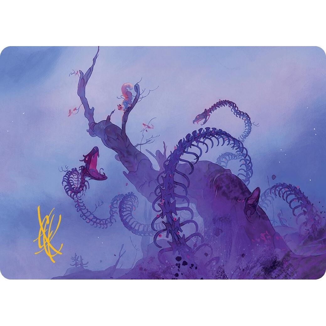 Image for Coiling Rebirth Art Card (Gold-Stamped Signature) (44) (ASBLB) - Magic: The Gathering
