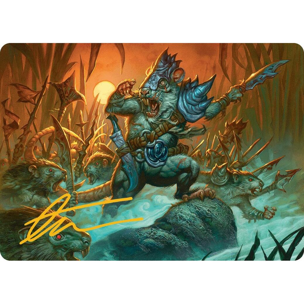 Image for Persistent Marshstalker Art Card (Gold-Stamped Signature) (14) (ASBLB) - Magic: The Gathering