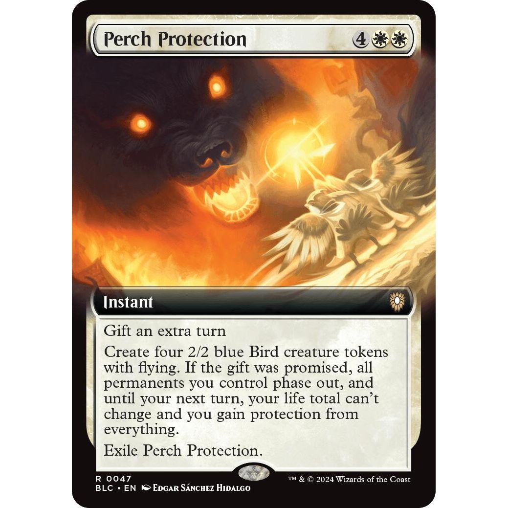 Image for Perch Protection (Extended Art) (47) (BLC) - Magic: The Gathering