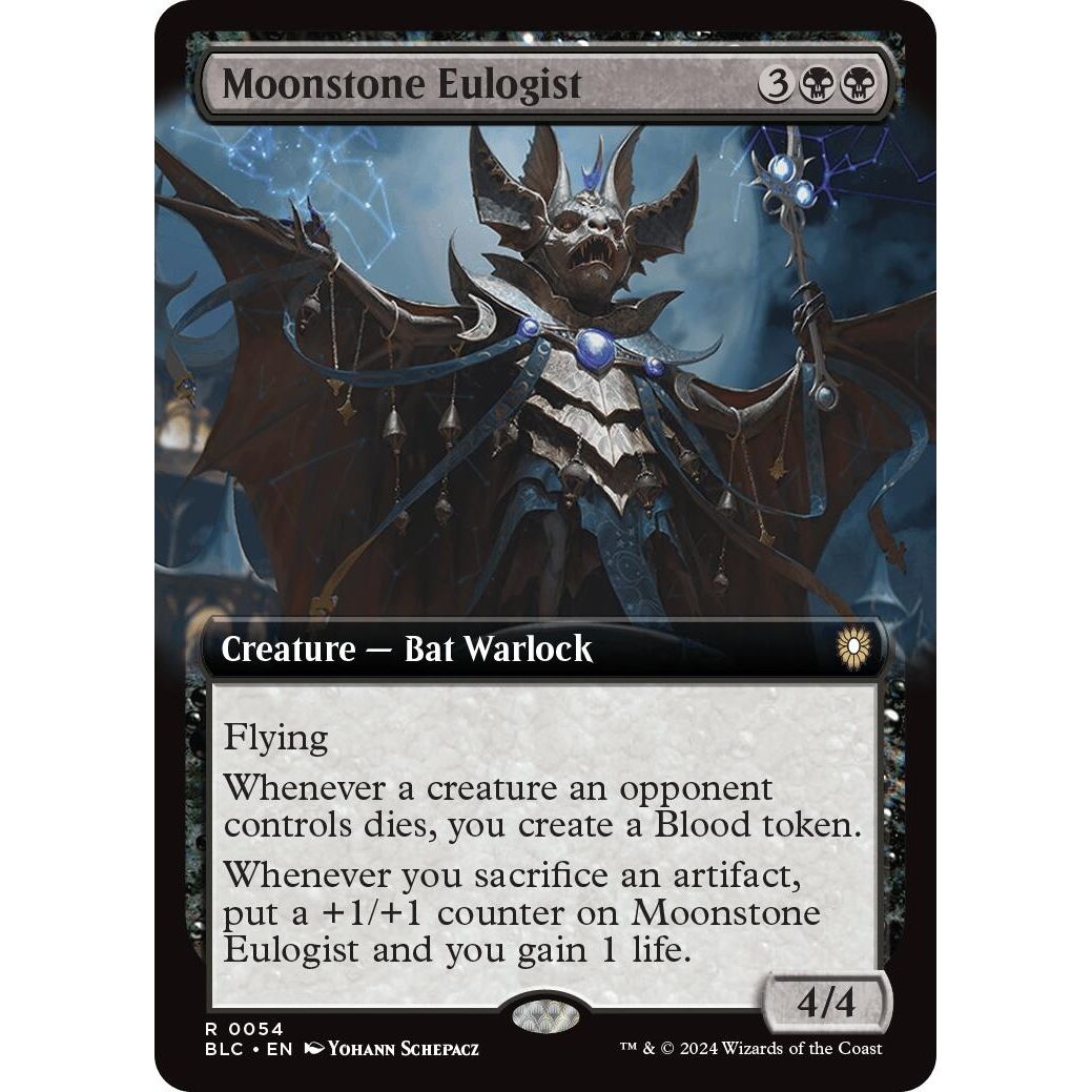 Image for Moonstone Eulogist (Extended Art) (54) (BLC) - Magic: The Gathering