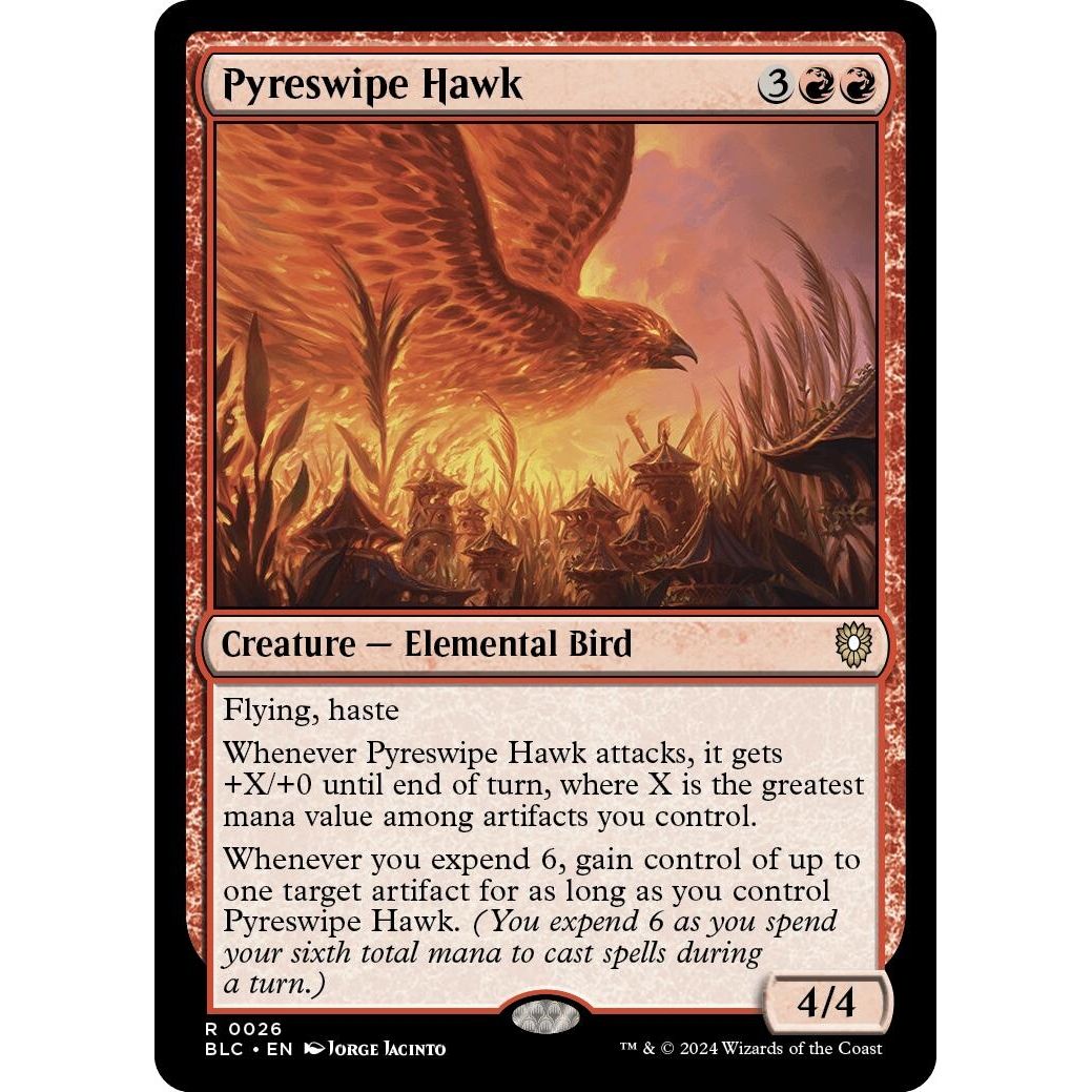 Image for Pyreswipe Hawk (26) (BLC) - Magic: The Gathering