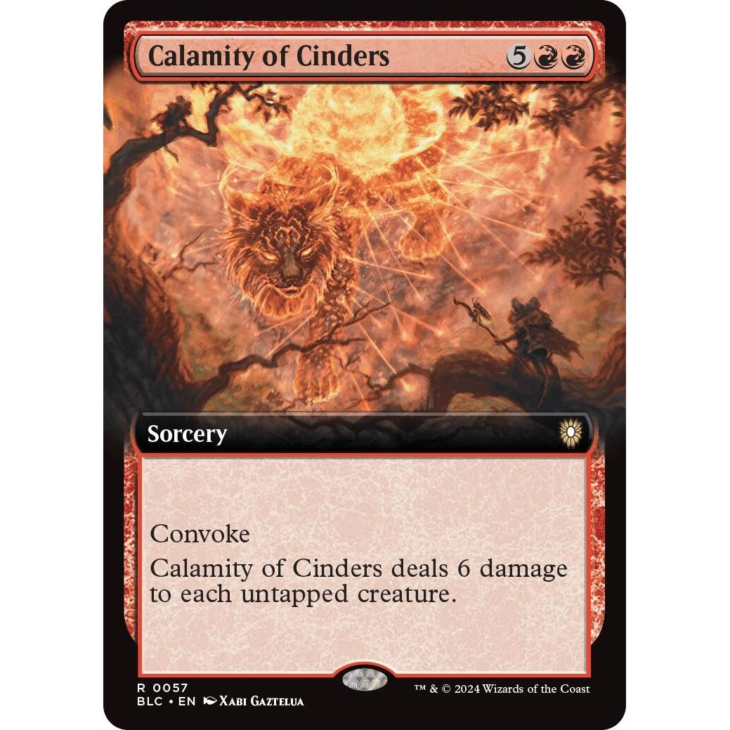 Image for Calamity of Cinders (Extended Art) (57) (BLC) - Magic: The Gathering